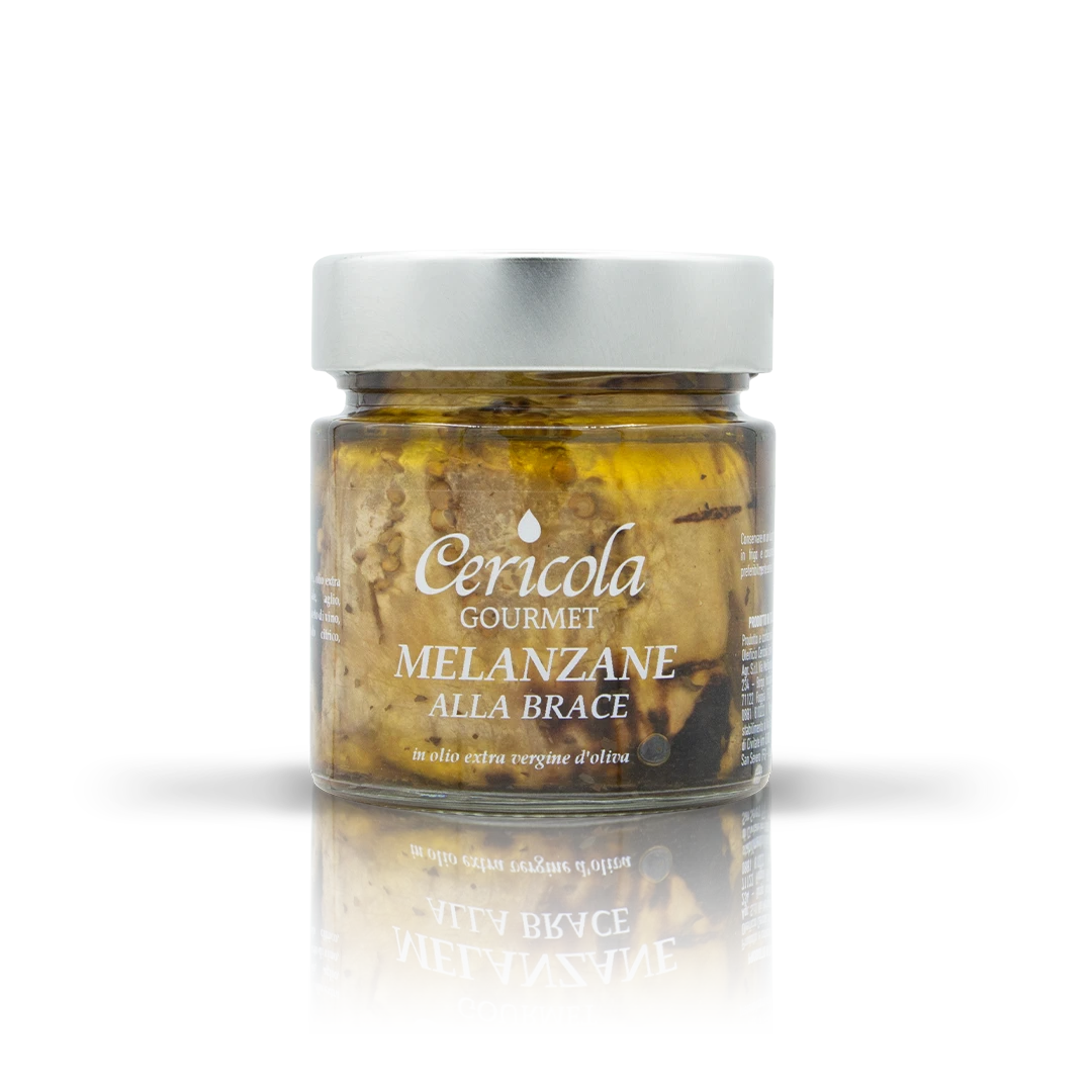 conserva melanzane alla brace in olio extravergine di oliva oleificio cericola