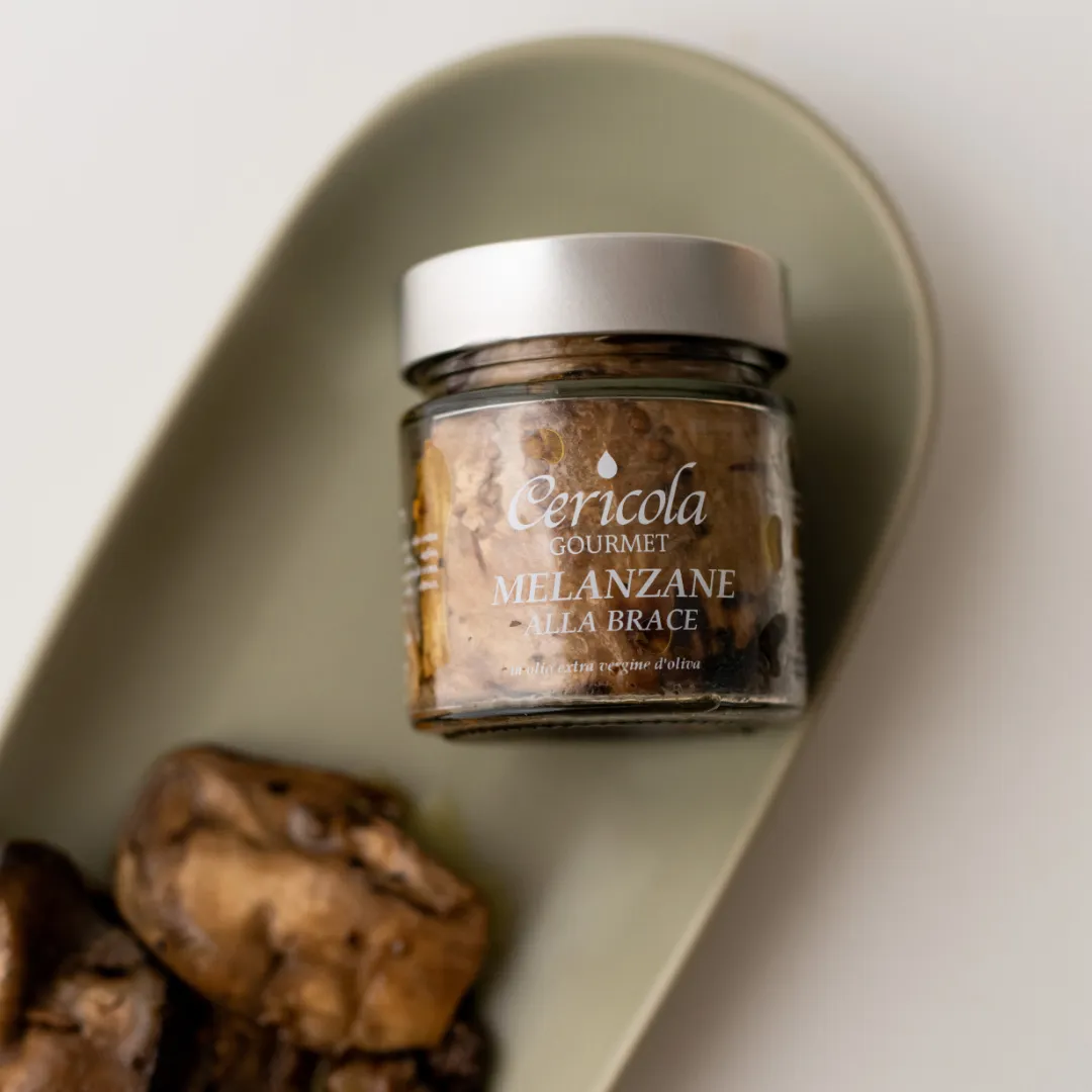 conserva melanzane alla brace in olio extravergine di oliva oleificio cericola dettaglio 2