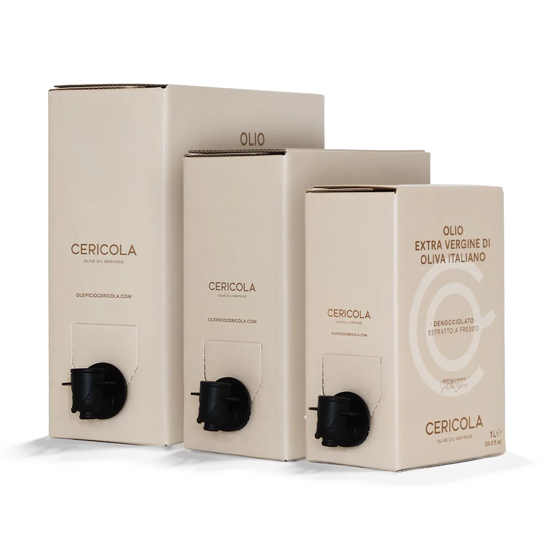 extravergine di oliva blend denocciolato a freddo monocultivar bag in box var 1 3 5l oleificio cericola