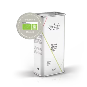 olio extravergine di oliva biologico denocciolato latta 5l oleificio cericola