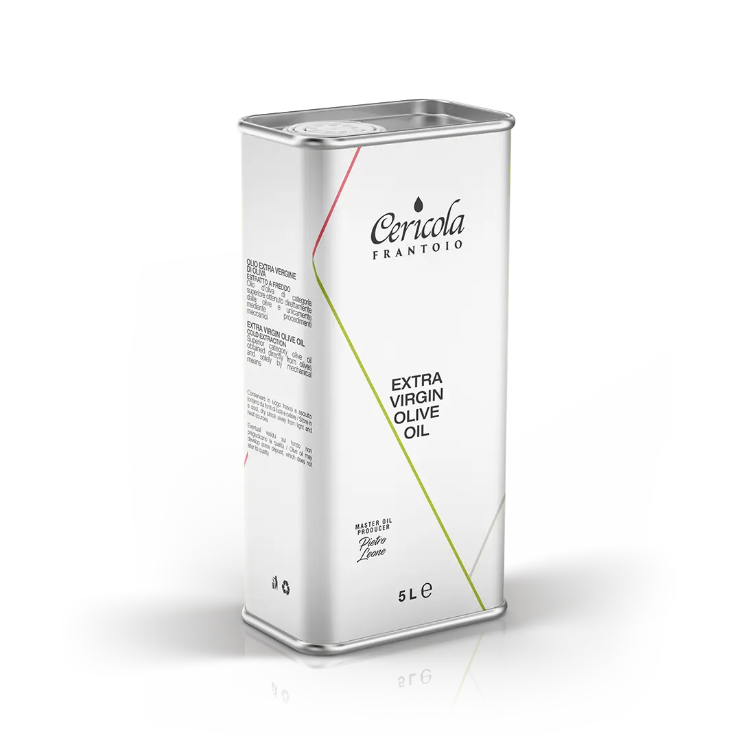 olio extravergine di oliva blend denocciolato latta 5l oleificio cerciola