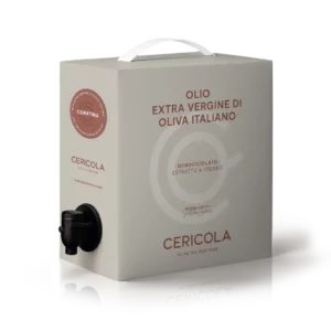 olio extravergine di oliva coratina monocultivar denocciolato a freddo bag in box 1l oleificio cericola