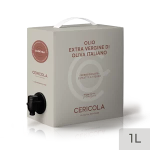 olio extravergine di oliva coratina monocultivar denocciolato a freddo bag in box var 1l oleificio cericola