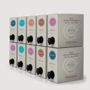 olio extravergine di oliva denocciolato a freddo promo bag in box 10 pezzi 5l oleificio cericola