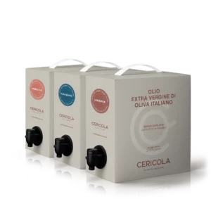 olio extravergine di oliva denocciolato a freddo promo bag in box 3 pezzi 3l oleificio cericola