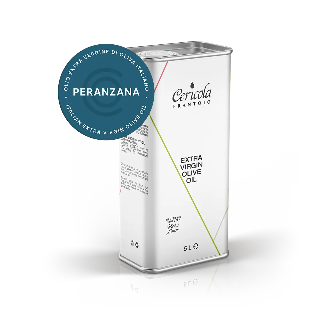 olio extravergine di oliva peranzana denocciolato latta 5l oleificio cericola
