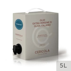 olio extravergine di oliva peranzana monocultivar denocciolato a freddo bag in box var 5l oleificio cericola