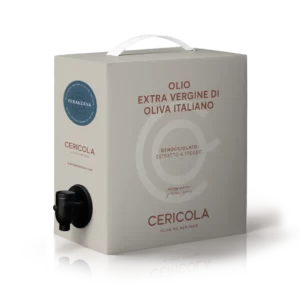 olio extravergine di oliva peranzana monocultivar denocciolato a freddo bag in box oleificio cericola