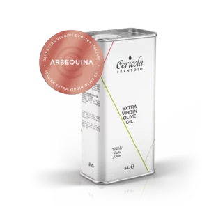 olio extravergine di oliva superintensivo arbequina denocciolato latta 5l oleificio cericola