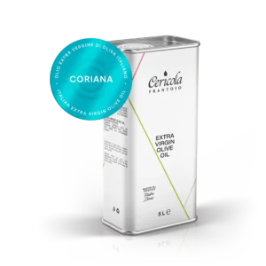 olio extravergine di oliva superintensivo coriana denocciolato latta 5l oleificio cericola