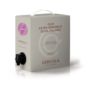 olio extravergine di oliva superintensivo oliana denocciolato a freddo monocultivar bag in box 1l oleificio cericola