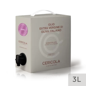olio extravergine di oliva superintensivo oliana denocciolato a freddo monocultivar bag in box var 3l oleificio cericola