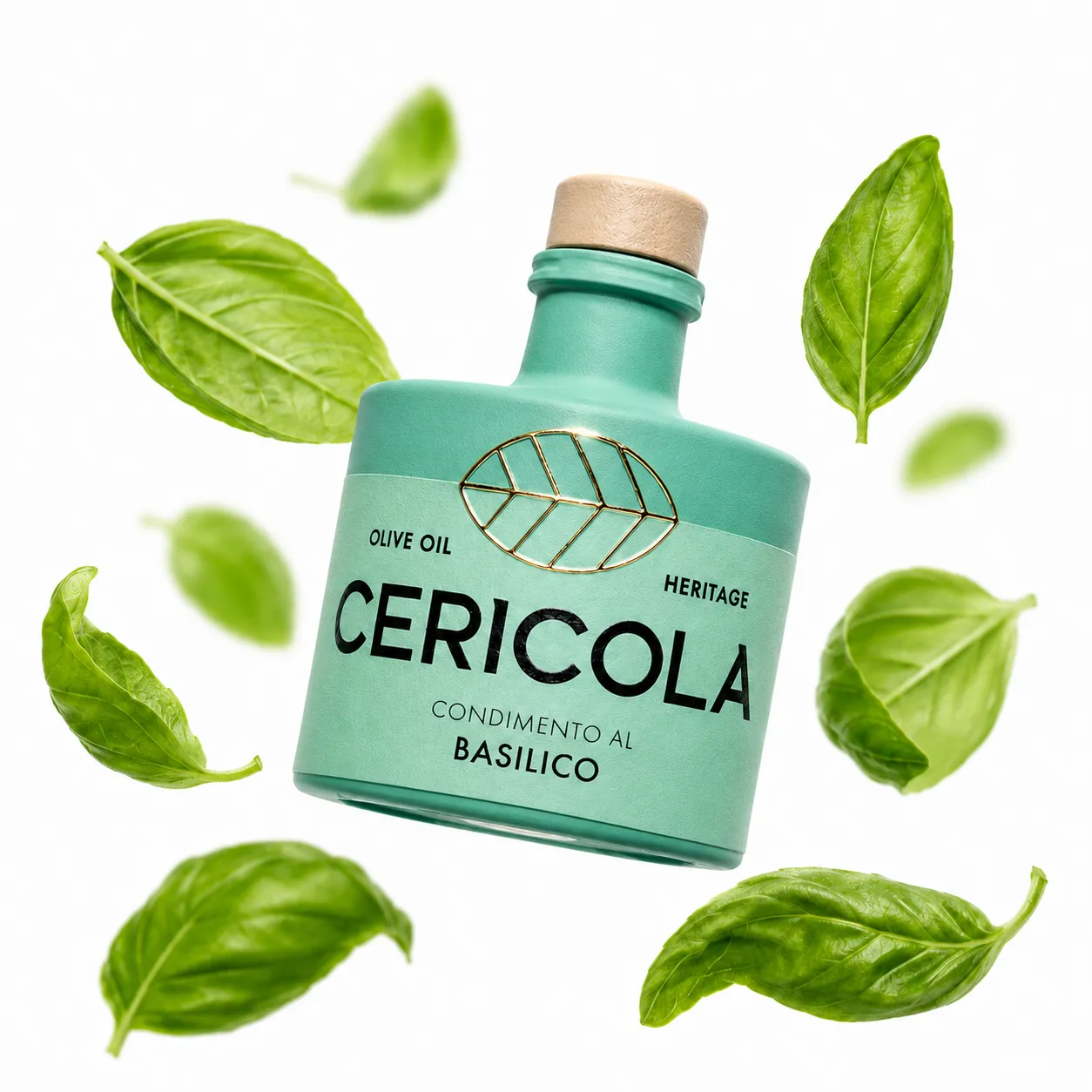 condimento a base di olio extra vergine di oliva aromatizzato al basilico oleificio cericola gallery 2