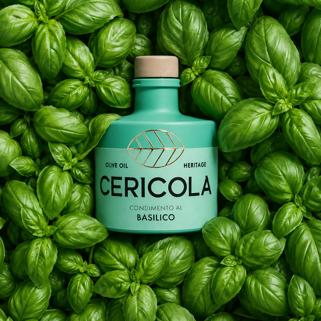 condimento a base di olio extra vergine di oliva aromatizzato al basilico oleificio cericola social 1