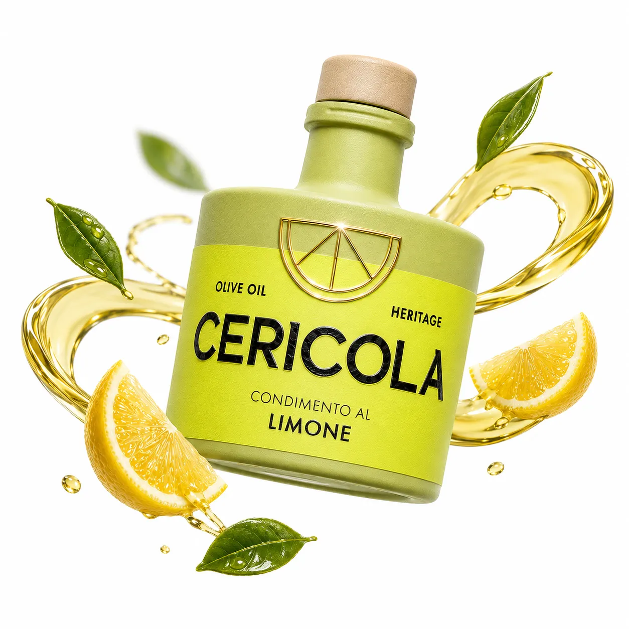 condimento a base di olio extra vergine di oliva aromatizzato al limone oleificio cericola