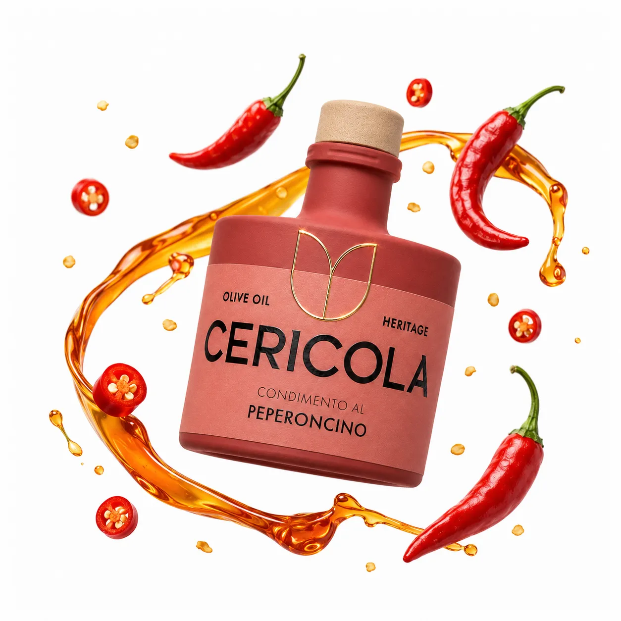 condimento a base di olio extra vergine di oliva aromatizzato al peperoncino oleificio cericola