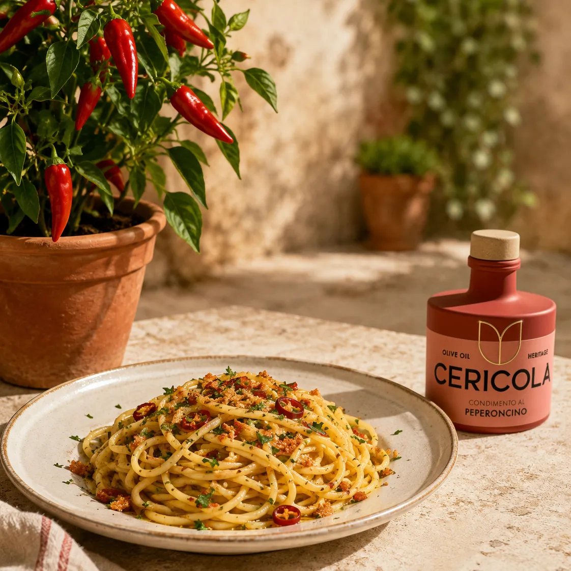 condimento a base di olio extra vergine di oliva aromatizzato al peperoncino oleificio cericola social 4