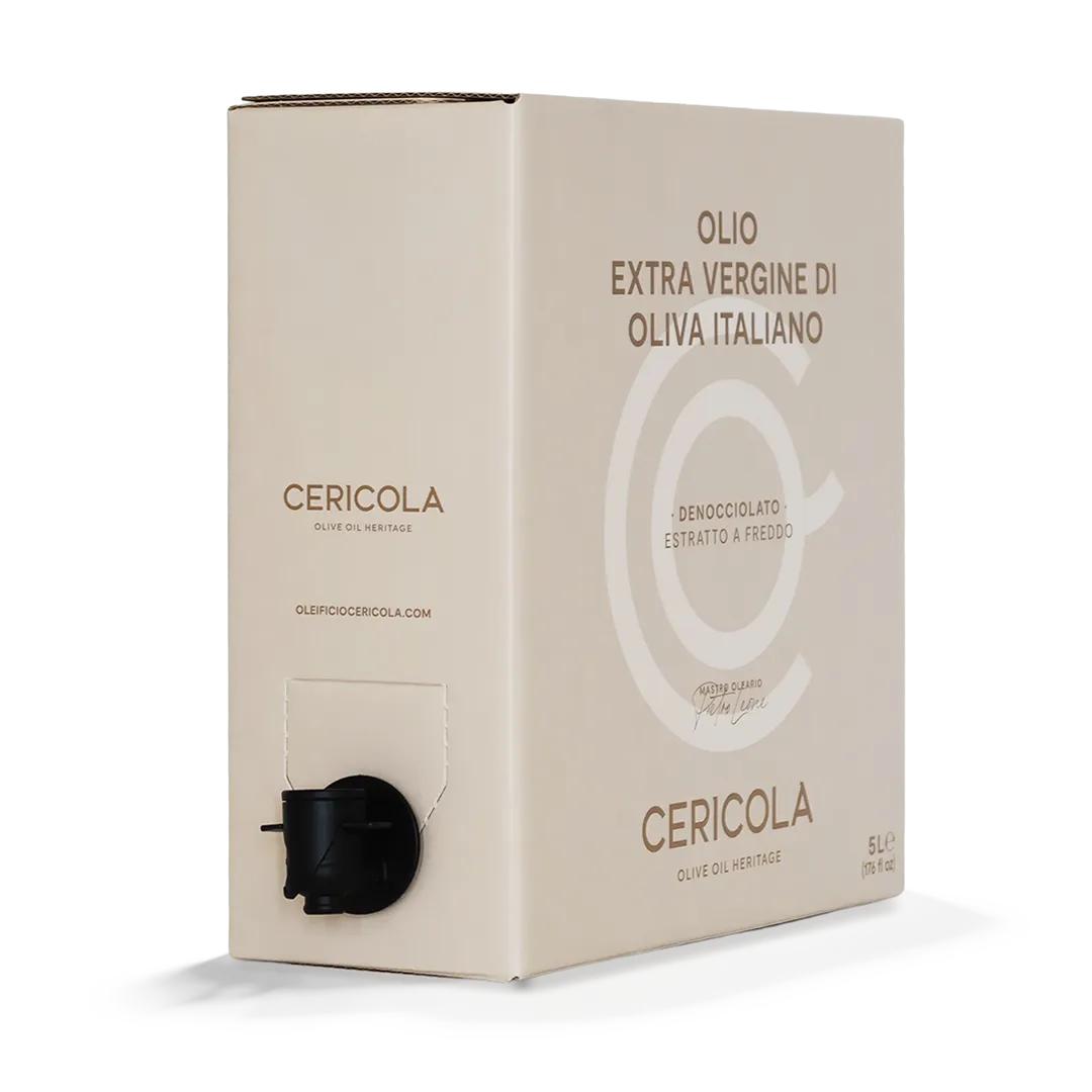 extravergine di oliva blend denocciolato a freddo monocultivar bag in box var 5l oleificio cericola 2
