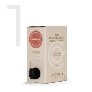 extravergine di oliva superintensivo arbequina denocciolato a freddo monocultivar bag in box var 1l oleificio cericola