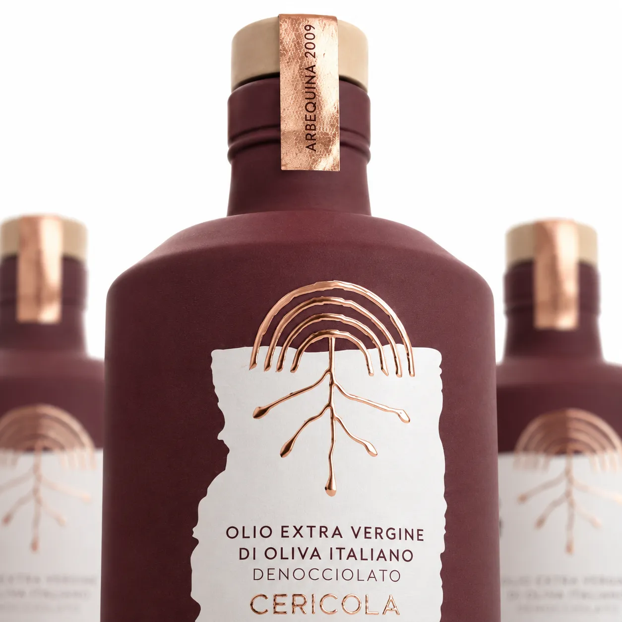 olio extravergine di oliva denocciolato superintensivo arbequina bottiglia oleificio cericola dettaglio 3