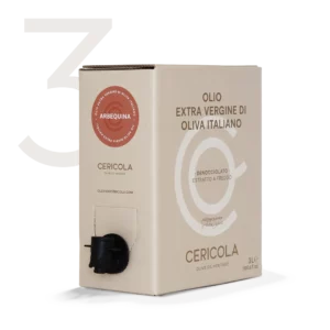 olio extravergine di oliva superintensivo arbequina denocciolato a freddo monocultivar bag in box var 3l oleificio cericola