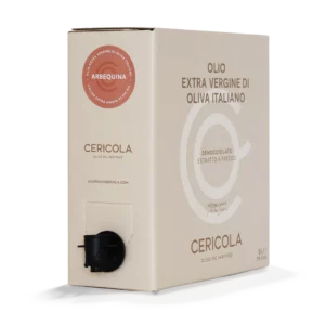 olio extravergine di oliva superintensivo arbequina denocciolato a freddo monocultivar bag in box var 5l oleificio cericola 2