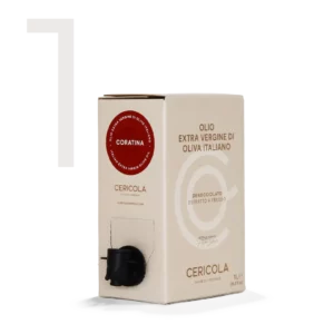 olio extravergine di oliva superintensivo coratina denocciolato a freddo monocultivar bag in box var 1l oleificio cericola