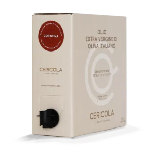 olio extravergine di oliva superintensivo coratina denocciolato a freddo monocultivar bag in box var 5l oleificio cericola 2