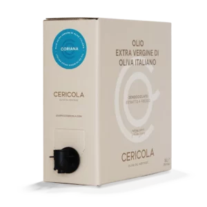 olio extravergine di oliva superintensivo coriana denocciolato a freddo monocultivar bag in box var 5l oleificio cericola 2