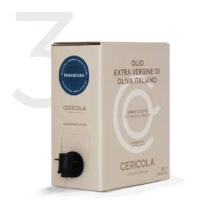 olio extravergine di oliva superintensivo peranzana denocciolato a freddo monocultivar bag in box var 3l oleificio cericola