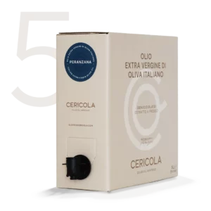 olio extravergine di oliva superintensivo peranzana denocciolato a freddo monocultivar bag in box var 5l oleificio cericola