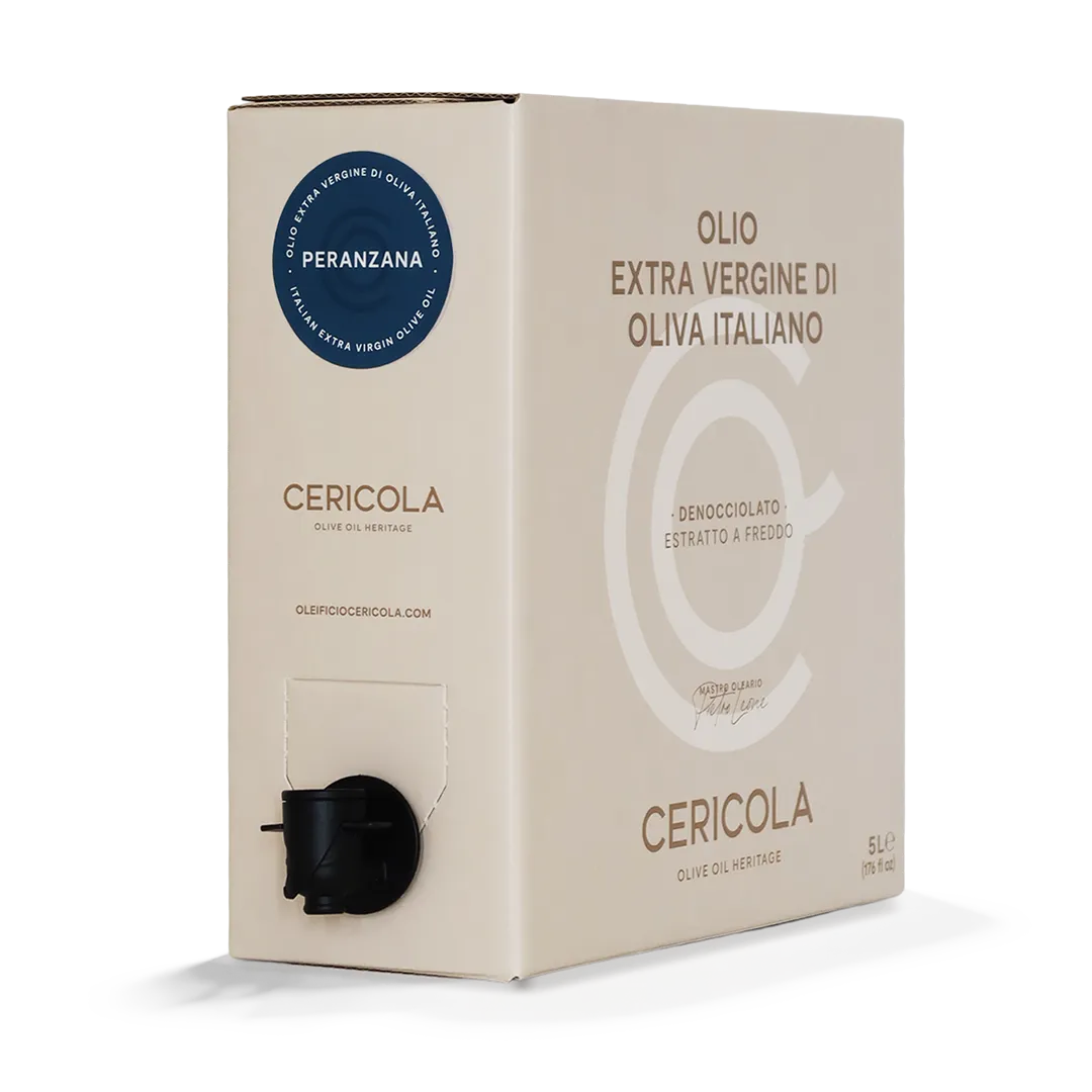 olio extravergine di oliva superintensivo peranzana denocciolato a freddo monocultivar bag in box var 5l oleificio cericola 2