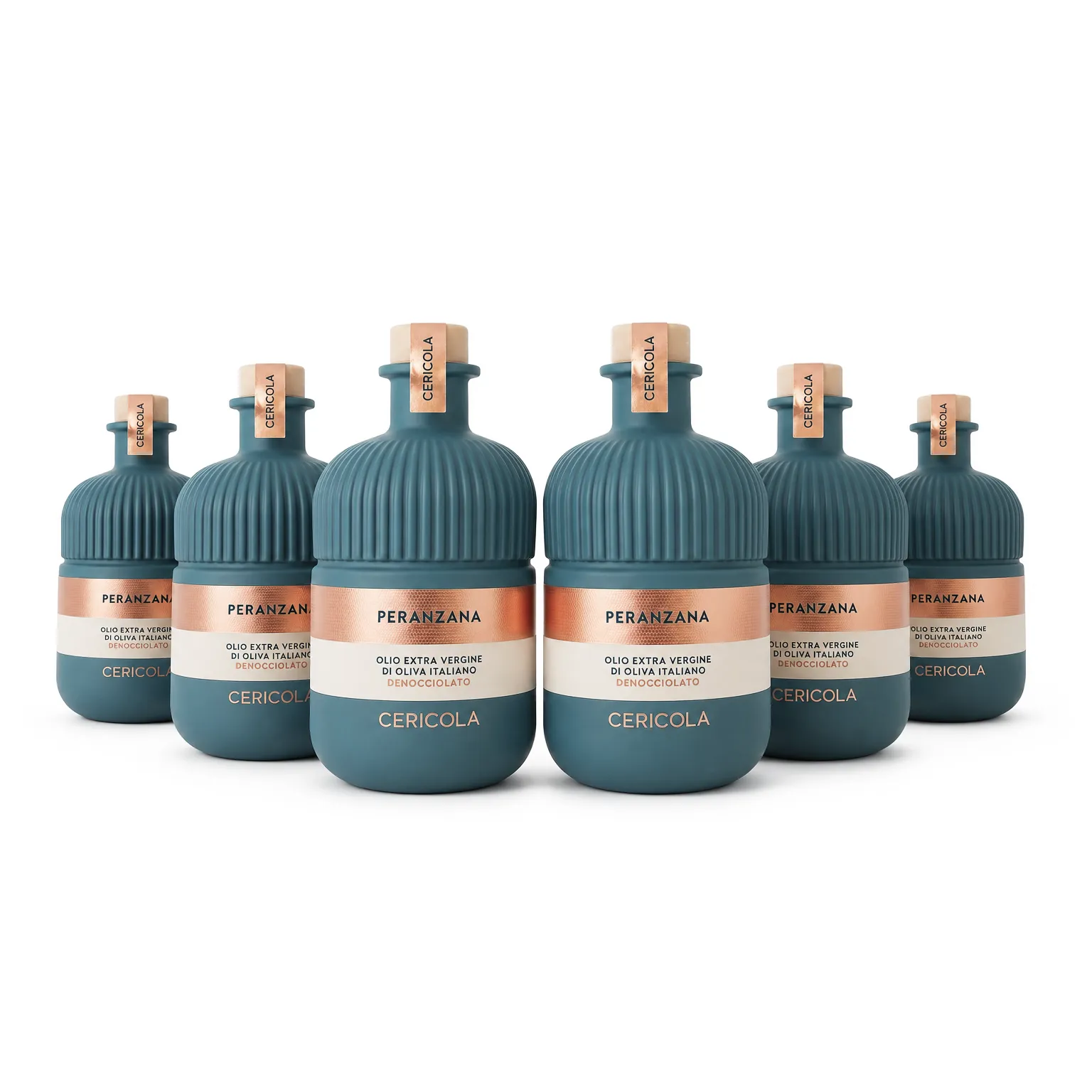 olio extravergine di oliva peranzana monocultivar cericola confezione 6 bottiglie