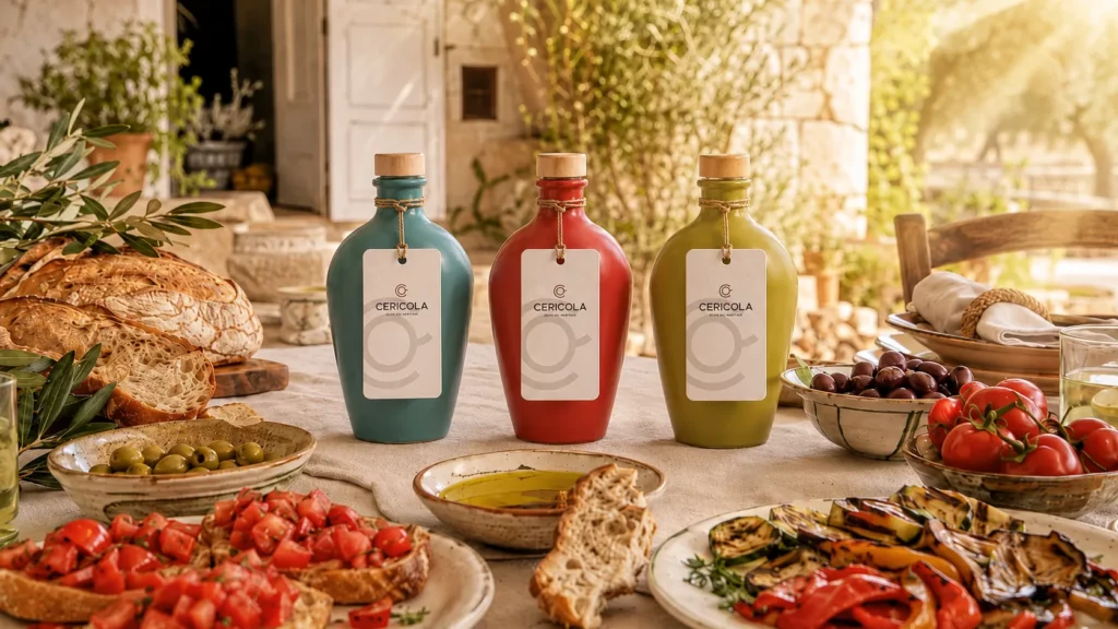 olio extravergine pugliese ospitalita tavola cericola orci